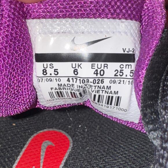 Nike Shox Reveal 4 Sneakers Women's Size 8.5 Black Pink Mesh Running Shoes - Picture 8 of 8